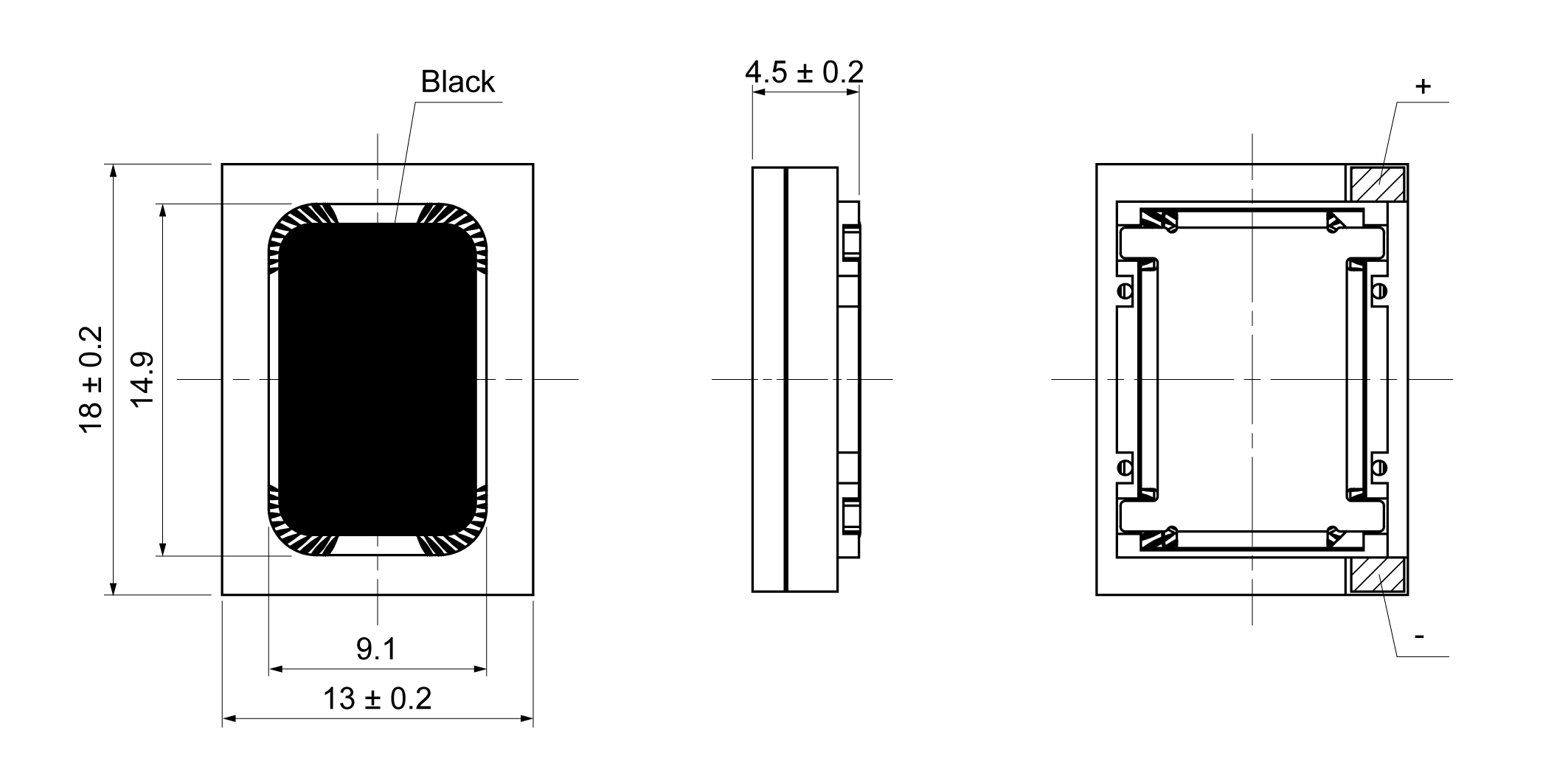 OSR1813EB-4.5TB0.7W8A Mechanical Drawing